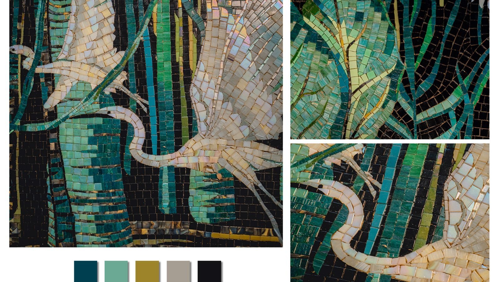 The layout of the mosaic